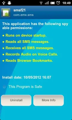 Anti Spy Mobile Free android App screenshot 0